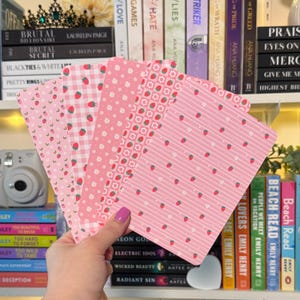 Strawberry Kindle Insert | Kindle Paperwhite | Kindle Basic | Cute Kindle Insert | Strawberries | Pink Kindle Insert