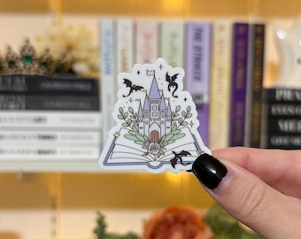 Fantasy Castle | Waterproof Kindle Sticker | E-Reader Sticker | Book Merch | Bookish Gift | Book Lover | Romance Reader Gift