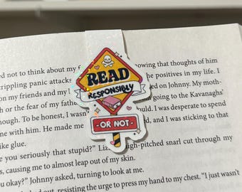 Read Responsibly | Holographic Magnetic Bookmark | Book Club Bookmark | Bookish Gift | Book Merch | Cute Bookmark