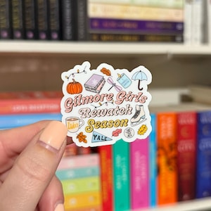 Gilmore Rewatch Season | Waterproof Kindle Sticker | E-Reader Sticker | Book Merch | Laptop Sticker | Bookish Gift