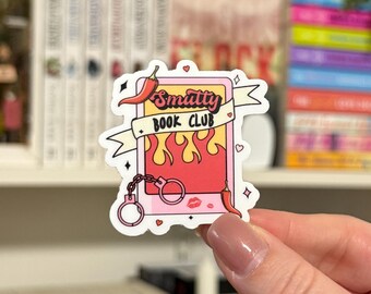 Smutty Book Club | Waterproof Kindle Sticker | E-Reader Sticker | Book Merch | Laptop Sticker | Bookish Gift | Book Lover