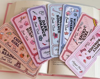 Bookish Ticket Bookmark | Handmade Bookmark | Laminated Bookmark | Bookish Gift | Book Lover | Librarian Gifts