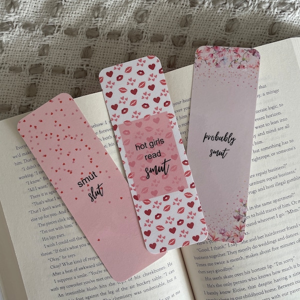 Smut Laminated Bookmarks | Spicy Bookmarks | Book Club Bookmark | Bookmark | Book Gift