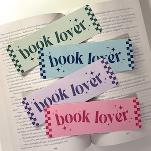Book Lover | Laminated Bookmark| Bookish Gift | Book Club Bookmark