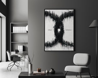 Chaos x Balance - Limited Edition Portrait Art Print - Japanese Inspired Design - Neziak Creative Collective