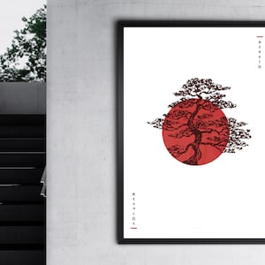 The Bonsai – Exclusive Art Print in Multiple Sizes Miyamoto Musashi Quote Minimalist Japanese Inspired Design - Neziak Creative Collective