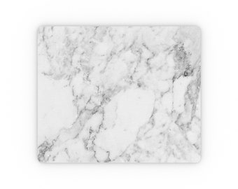 Mouse pad white marble