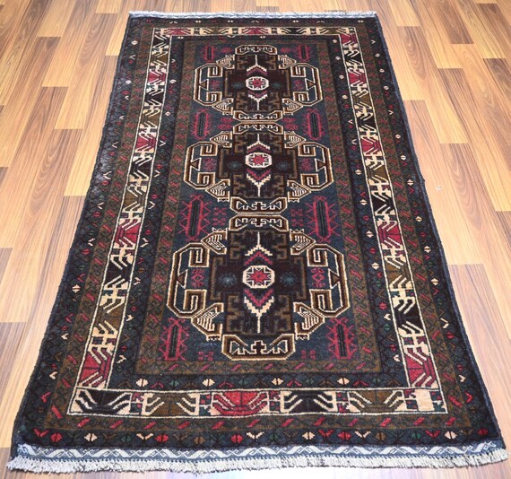 82×140 アフガニスタン バルーチラグ ドライバルラグ バルーチ ラグ