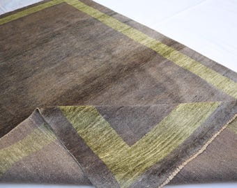 アフガニスタンアンティークガバラグ、4x8インチハンドノットウール