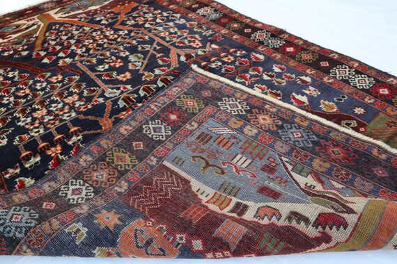 ビンテージラグ伝統的ウールラグアフガニスタン