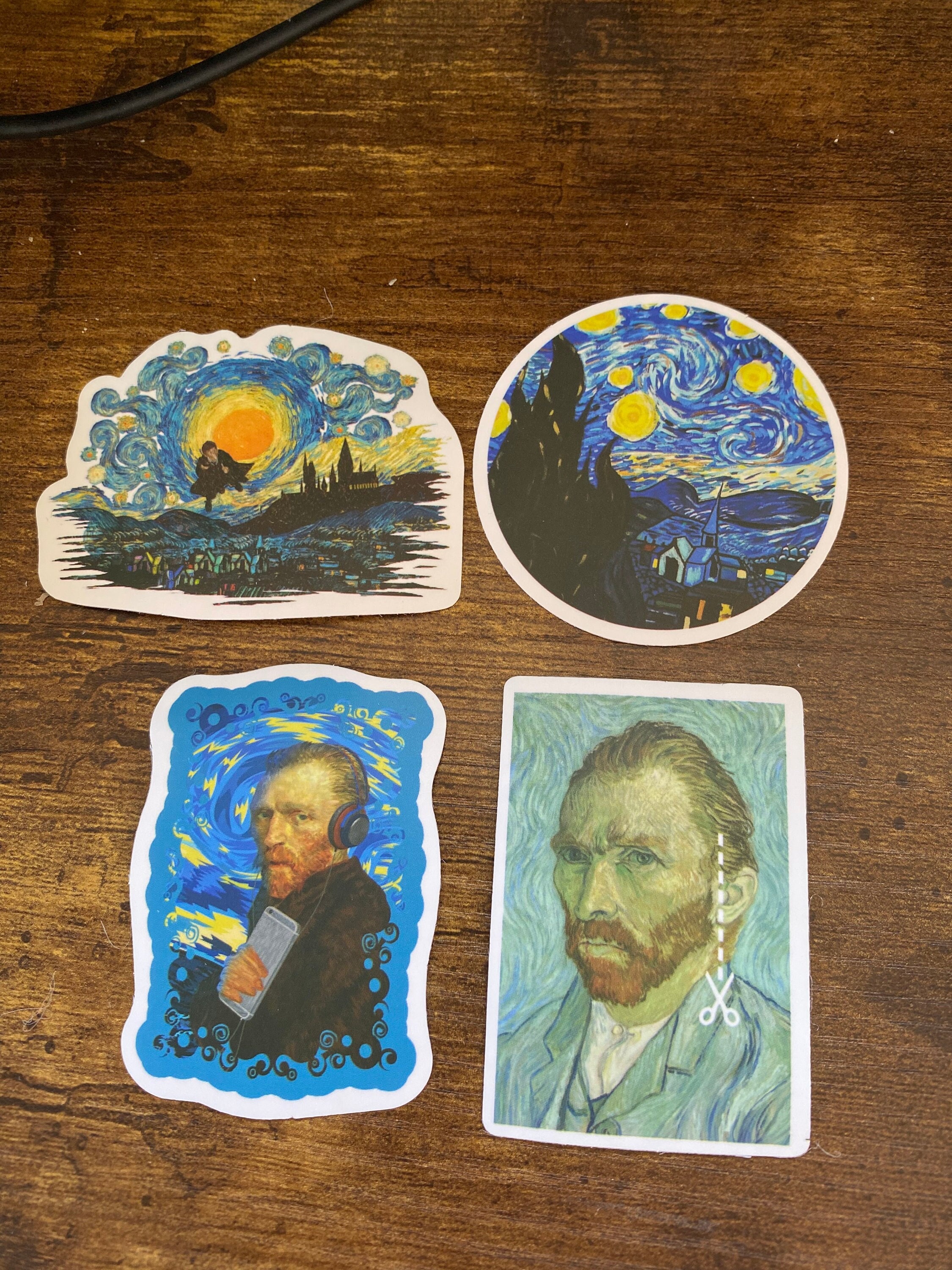 Van Gogh Stickers, Vincent Van Gogh, Famous Painting Stickers, Journal ...