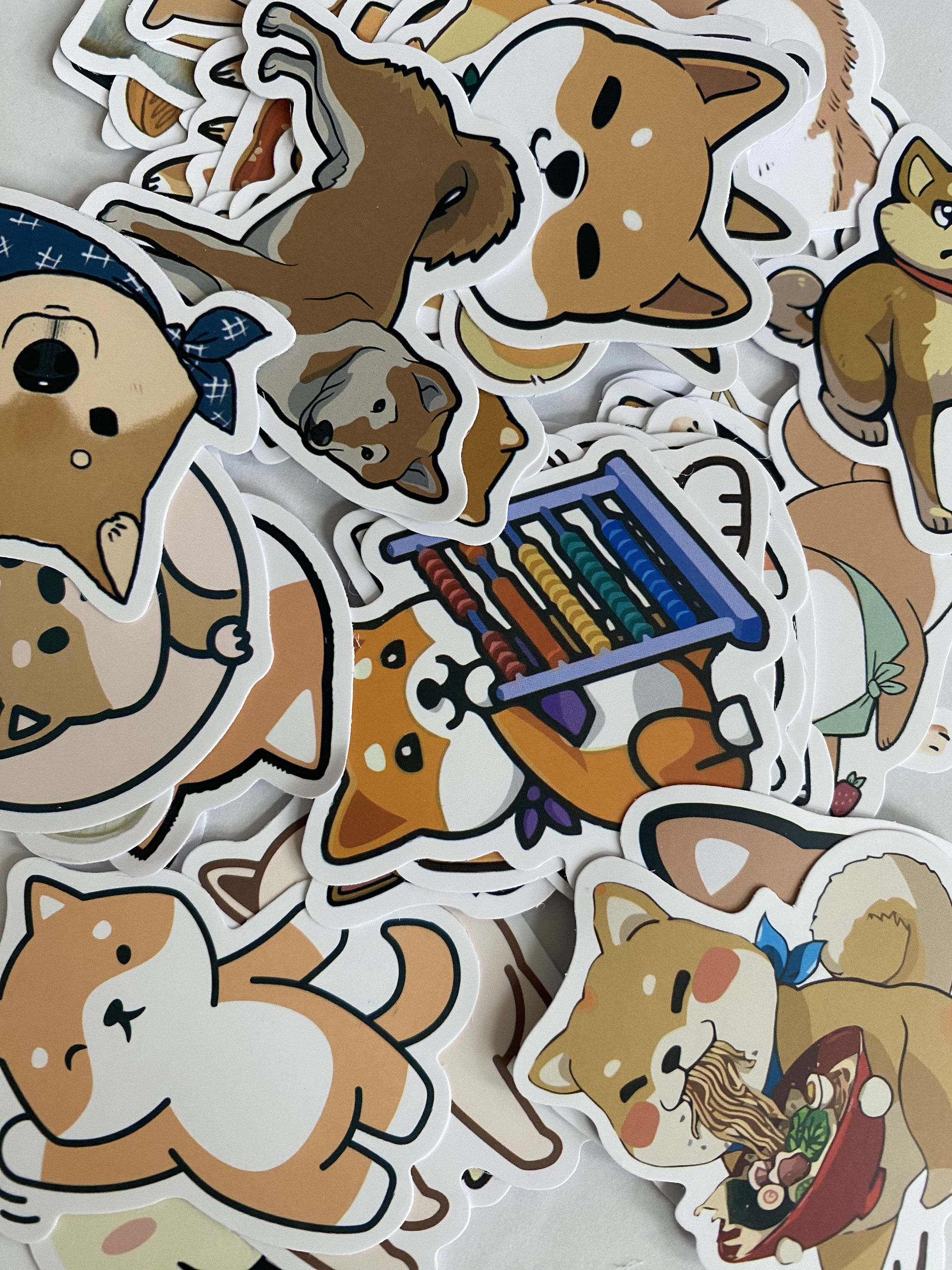 Shiba Inu Stickers Dog Stickers Cute Animal Stickers for Water Bottle ...
