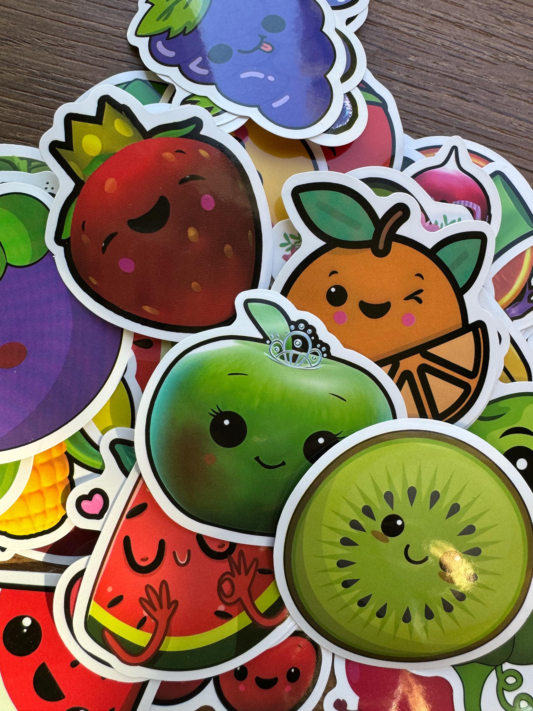 Fruits and Vegetables Stickers Educational Stickers for Kids Reward ...