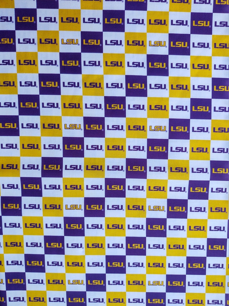 Lsu Lettering Vertical Louisiana State University LSU Tigers NCAA College Logo 100% Cotton ...