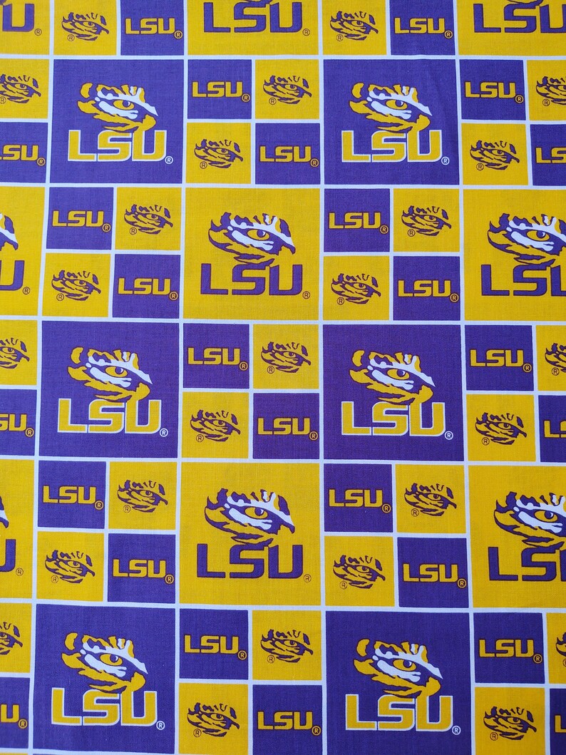 Louisiana State University LSU Tigers NCAA College Logo 100% Cotton ...