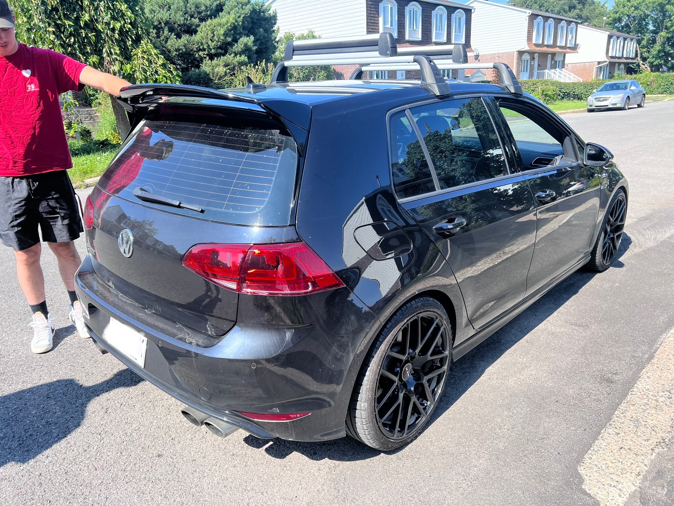 Auto Heckstoßstange Diffusor Lip Spoiler für VW Golf 7.5 GTI 2017-2020, Heck  Stoßstange Chassis Shark Fin Spoiler Antikollisions Kratzfeste Auto Body  Kit : : Auto & Motorrad