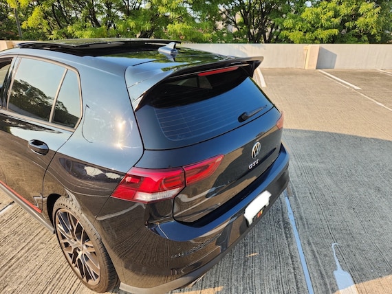Buy Volkswagen Golf 8 Mk8 Pro R line Gti Spoiler Abs Black carbon