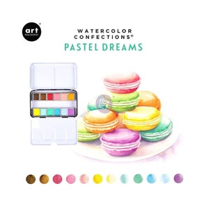 Aquarell-Konfekt: Pastel Dreams für Malerei und Kalligraphie Professionelle Aquarellfarben Handgemachte Paint Dot-Karte Weihnachtsdécor