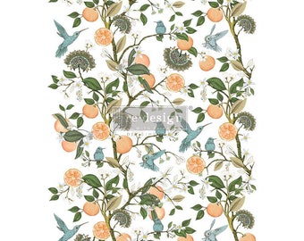 Redesign With Prima Decor Transfers Orange Grove 24"x35" Decal Rub On Transfers For Furniture Furniture Decals Transfers Furniture Transfers