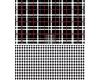 Redesign With Prima Decor Transfers -Gingham Black size 23×33- total sheet size 25×35.5, total design size 23×33/rub-ons 655350641672