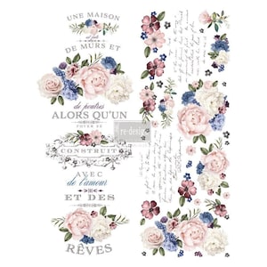 Redesign With Prima Decor Transfers Lavender Bush Rub On Decal Rub On Transfers For Furniture Furniture Decals Transfers Furniture Transfers