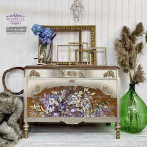 New Redesign Prima Decor Transfers Vigorous Violet total sheet size 48"x35" Rub On Transfers For Furniture DecorAteliers Christmas DÃƒÂ©cor