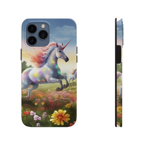 Unicorn phone case fantasy unicorn phone white horses gift phone case unicorn love Unicorn_06_Tough Phone Cases