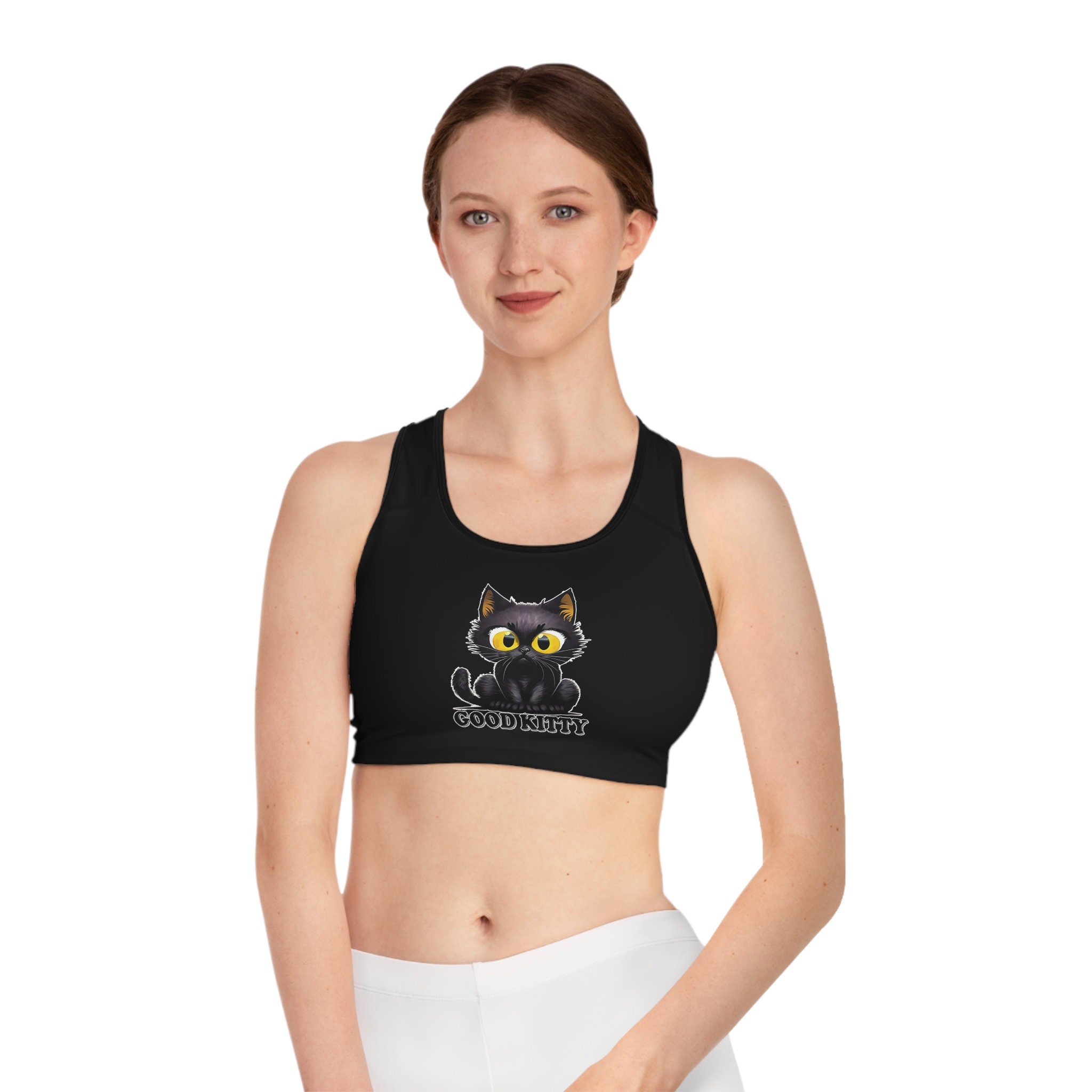 Padded Picture Purrrfect Sports Bra Kawaii Pastel Goth Cute Cute Style  Workout, Fitness, Exercise, Rare and Unique 