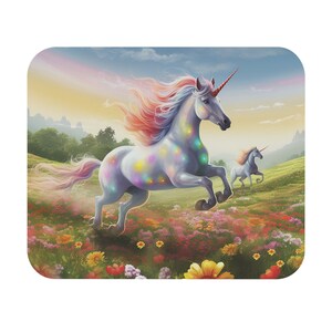 Unicorn mouse pad fantasy unicorn mouse pad white horses gift mouse pad unicorn love Unicorn_09_Mouse Pad (Rectangle)