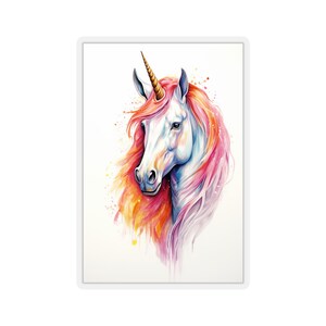 Unicorn sticker fantasy unicorn sticker white horses gift sticker unicorn love Unicorn_05_Kiss-Cut Stickers