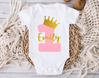 First birthday svg, 1st birthday svg, One year old svg, eps, dxf, one svg, birthday girl svg, Cut file, Clipart, Cricut, Silhouette, Shirt