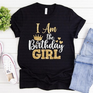 Eu sou a aniversariante svg, aniversariante svg, aniversário svg, festa de aniversário svg, camisa de aniversário svg, dxf, png, arquivo de corte, Cricut, silhueta