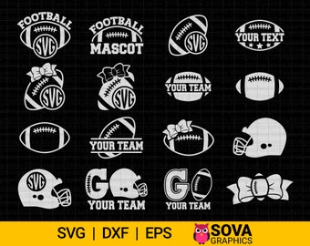 Football Mascot svg, Football svg Bundle, Football svg, Football Team svg, Football Template svg, Monogram svg, dxf, eps, Cut File, Cricut