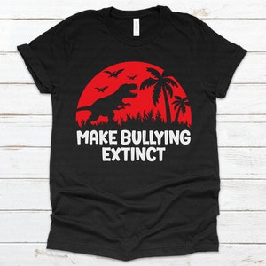 Faire l’intimidation éteinte svg, Dinosaure svg, Arrêter l’intimidation svg, Be Kind svg, Anti Bullying svg, Trex svg, dxf, png, Cut File, Cricut, Silhouette
