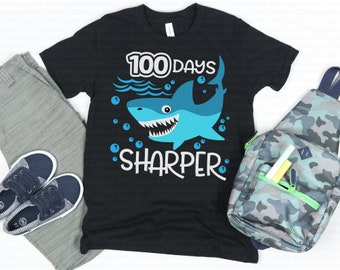 100 Days Sharper svg, 100th Day of School svg, 100 Days svg, School svg, Boys Shirt, Funny Quote, School Shirt, Cut File, Cricut, Silhouette