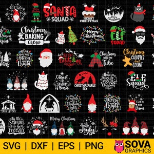 Paquete de Navidad svg, Navidad svg, Paquete de invierno svg, Cita de Navidad svg, Invierno svg, Vacaciones svg, dxf, png, Imprimir, Cortar archivo, Imágenes Prediseñadas