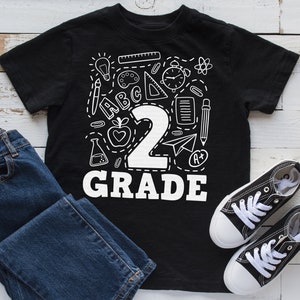 Zweite Klasse svg, 2nd Grade svg, Back to School svg, erster Tag der Schule svg, Schule svg, Schulshirt für Kinder, druckbare, geschnittene Datei, Cricut