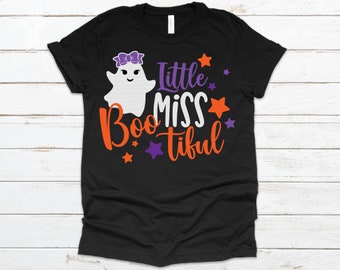 Little Miss BooTiful svg, Halloween svg, Girl Ghost svg, Boo Tiful svg, Girl Halloween svg, Cute Ghost svg, dxf, png, eps, Print, Cut File