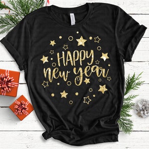 Felice anno nuovo in formato SVG, felice anno nuovo segno in formato SVG, Capodanno in formato SVG, vacanza in formato SVG, DXF, PNG, camicia di felice anno nuovo, stampa, file di taglio, Cricut, Silhouette