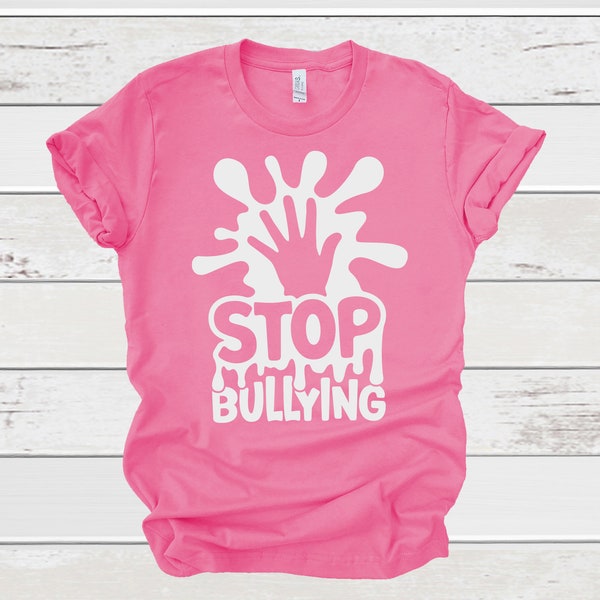 Stop pesten svg, Anti pesten svg, Be Kind svg, Vriendelijkheid svg, Pink Shirt Day svg, dxf, png, Print, Cut File, Cricut, Silhouet, Download