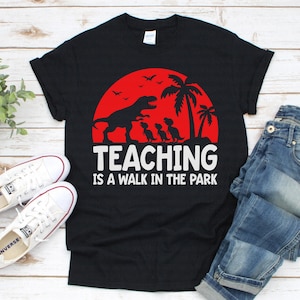 La enseñanza es un paseo por el parque svg, Teachersaurus svg, Teacher svg, Back To School svg, dxf, png, Imprimible, Cut File, Cricut, Silhouette