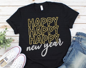 New Year Svg, Happy New Year Svg, New Years Party svg, New Years Eve svg, dxf, png, New Year Shirt, Cut File, Cricut, Silhouette, Download