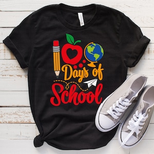 100 Days of School svg, 100th Day of School svg, 100 Days Smarter svg, Teacher svg, Kid&#39;s Shirt svg, dxf, png, Printable, Cut File, Cricut