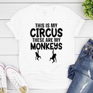 Cirque svg, svg drôle de maman, c’est mon cirque svg, c’est mon cirque ce sont mes singes svg, dxf, png, impression, couper fichier, Cricut, Silhouette