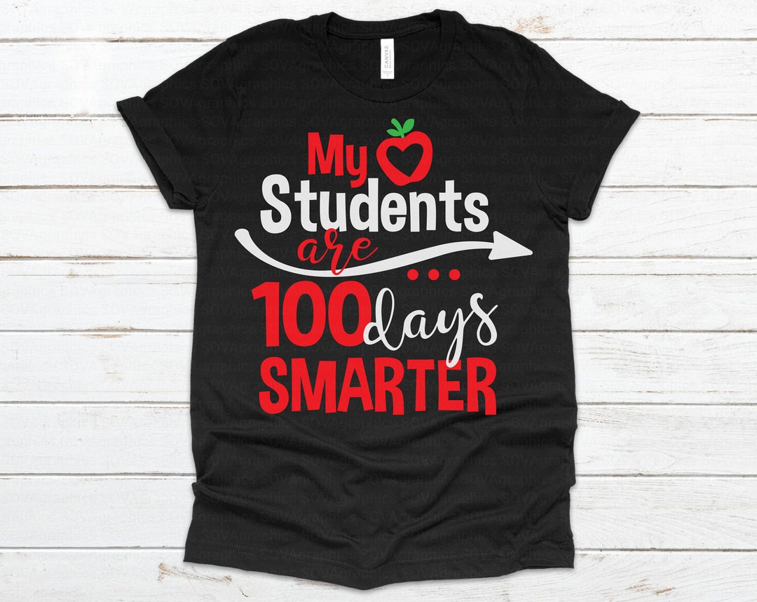 My Students Are 100 Days Smarter Svg, 100 Days Svg, 100th Day of School ...