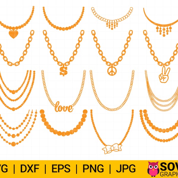 Necklace Svg - Etsy