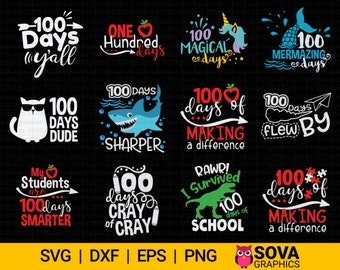 100 日間の学校 svg バンドル、学校シャツ svg、100 日 svg、100 日目学校 svg、教師 svg、学校 svg、印刷、カット ファイル、ダウンロード