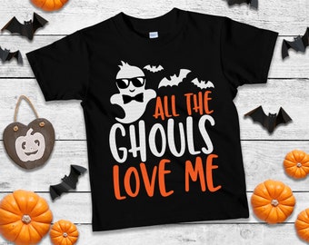 All The Ghouls Love Me svg, Ghost svg, Halloween svg, Boy Halloween svg, dxf, png, eps, Kids Costume, Cut File, Cricut, Silhouette, Download