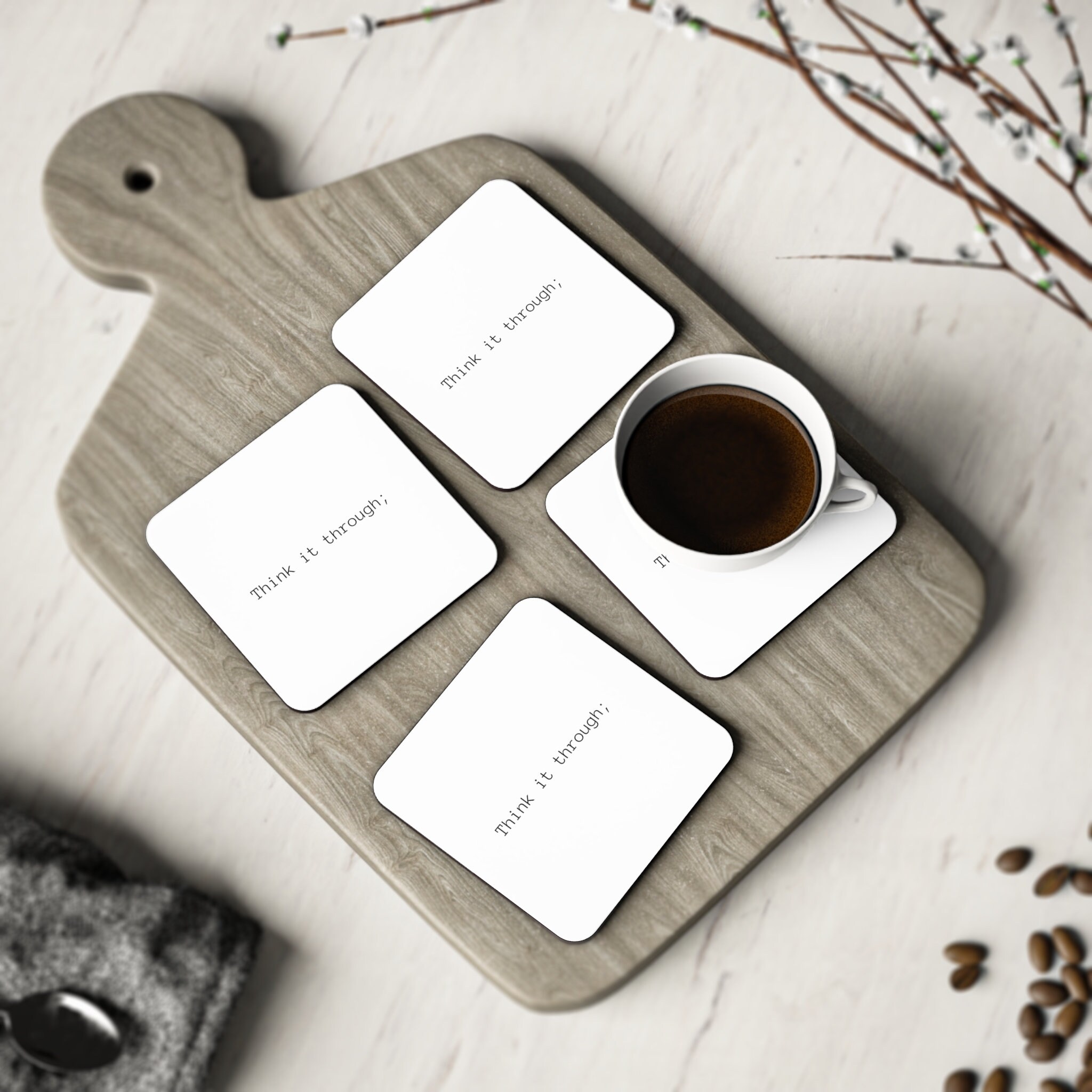 Minimalist Coasters With Name Reference: Minimalist Coasters Mental Health Quotes Coaster Mental Health Worker
