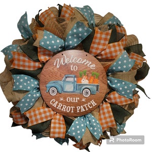 Easter carrot wreath